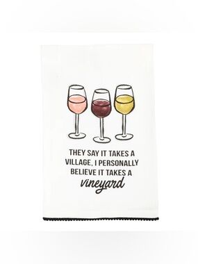 Wine Glass Tea Towel (NWT)